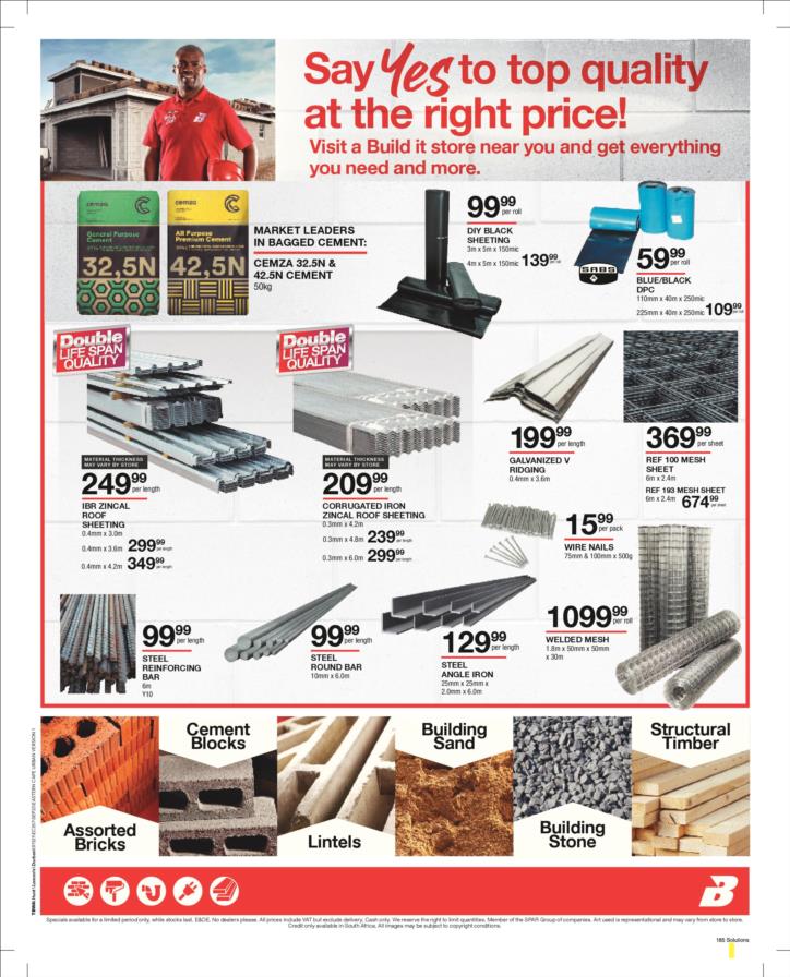 Build it build it spargs beacon bay eastern cape