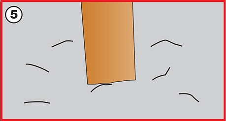 FENCE5.jpg How to erect a Small Wooden Fence for more Privacy - fill holes with concrete