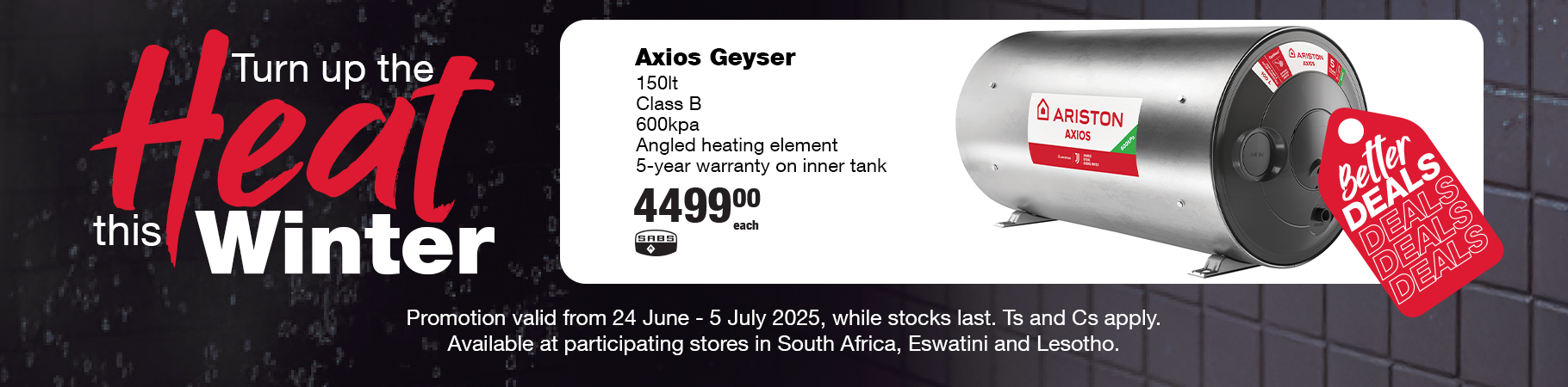 Axios Geyser ZA etc